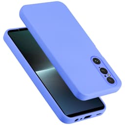 Sony Xperia 1 V silikondeksel case (lilla)