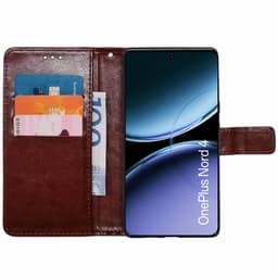 Wallet cover 3-kort OnePlus Nord 4 - Brun