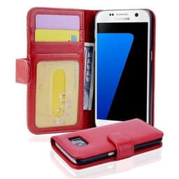 Samsung Galaxy S7 lommebokdeksel case (rød)