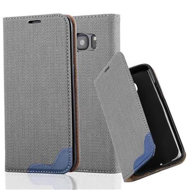 Samsung Galaxy S7 EDGE Pungetui Cover Case (Grå)