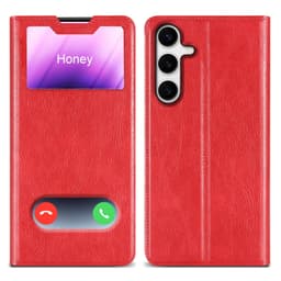Samsung Galaxy S24 PLUS Plånboksfodral Skal (Röd)