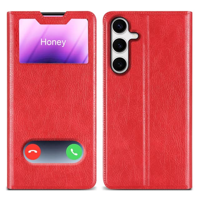 Samsung Galaxy S24 PLUS Plånboksfodral Skal (Röd)