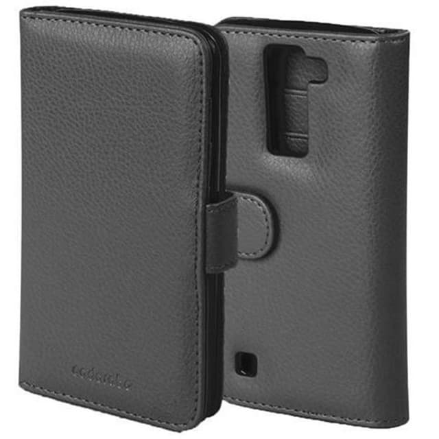LG K8 2016 lommebokdeksel case (svart)