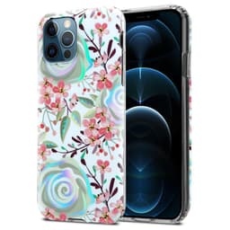 iPhone 12 PRO MAX Fodral Skal Blommor (Vit)