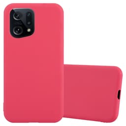 Oppo FIND X5 Suojakuori Kotelo Case Cover (Punainen)