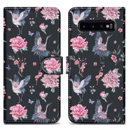 Samsung Galaxy S10 PLUS Plånboksfodral Skal (Svart)