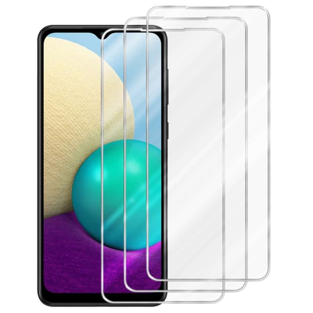Samsung Galaxy A02 / M02 3x Skyddsglas Skyddsfilm