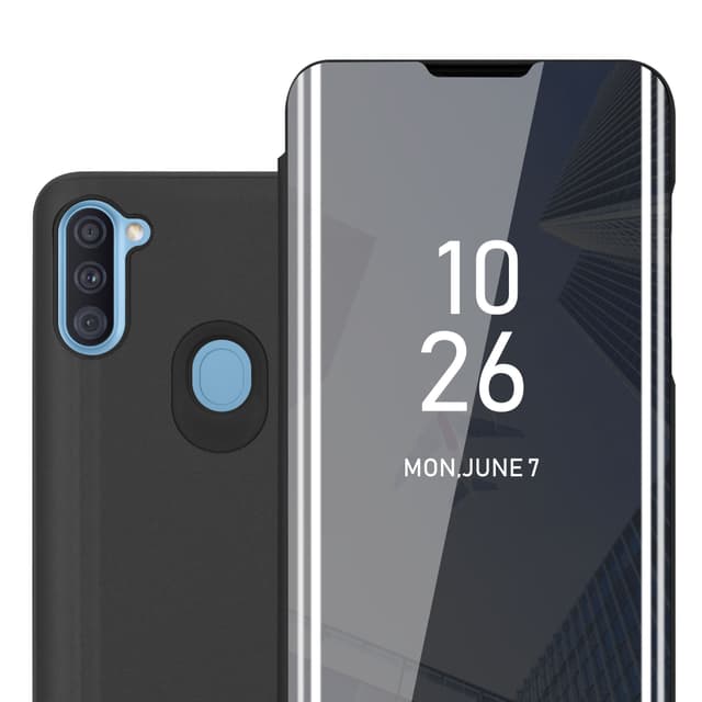 Samsung Galaxy A11 / M11 Plånboksfodral Skal (Svart)