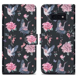 Samsung Galaxy S10e Suojakuori Lompakkokotelo (Musta)