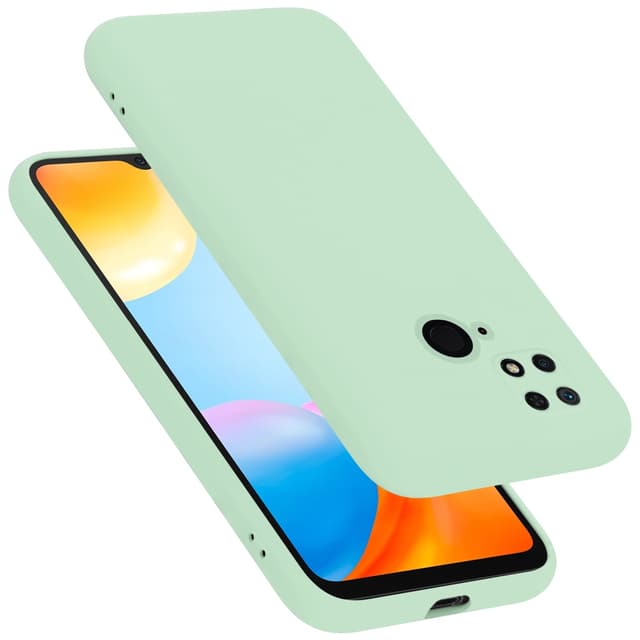Xiaomi RedMi 10C / POCO C40 silikondeksel case (grønn)