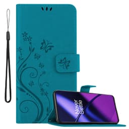 OnePlus 11 5G Suojakuori Lompakkokotelo (Sininen)