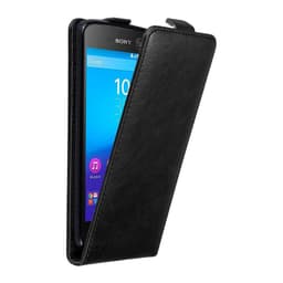 Sony Xperia M5 Suojakuori Lompakkokotelo (Musta)