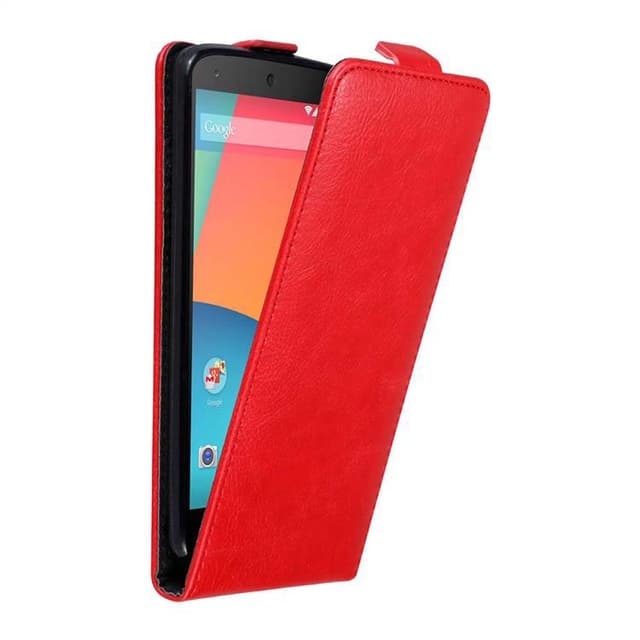 LG Google NEXUS 5 Suojakuori Lompakkokotelo (Punainen)