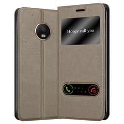 Motorola MOTO G5 PLUS Plånboksfodral Skal (Brun)