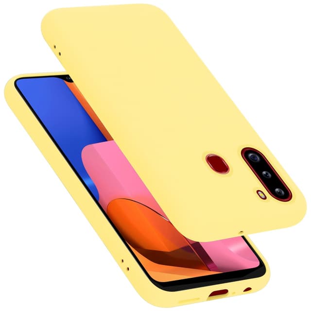 Samsung Galaxy A21 Cover Etui Case (Gul)