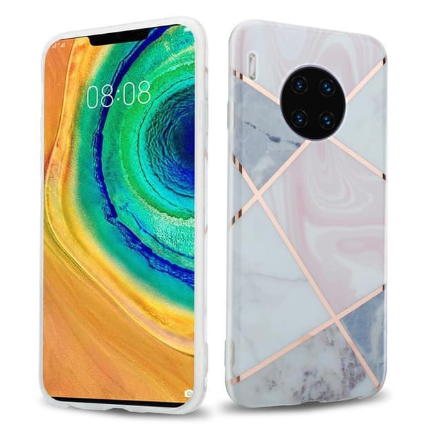 Huawei MATE 30 PRO Plånboksfodral Skal (Rosa)