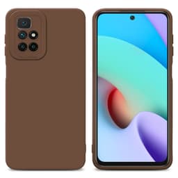 Xiaomi RedMi 10 Deksel cover case (brun)