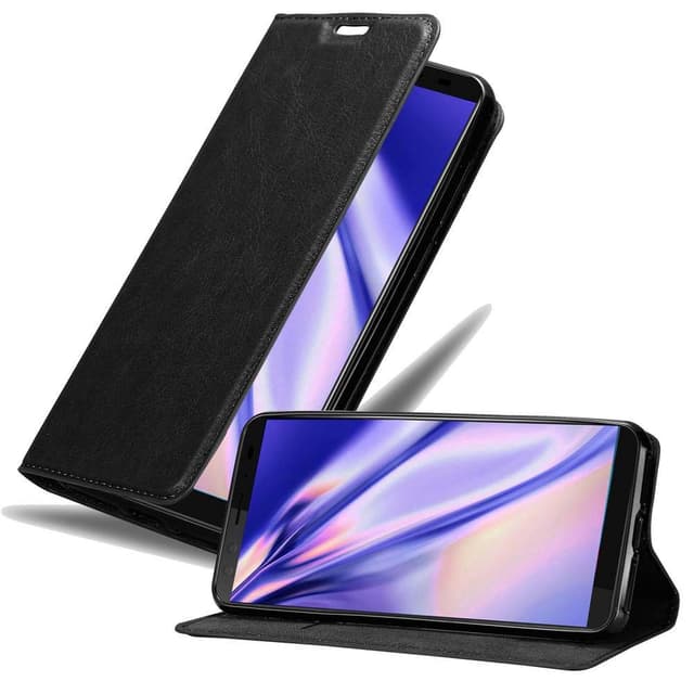 HTC U12 PLUS Suojakuori Lompakkokotelo (Musta)