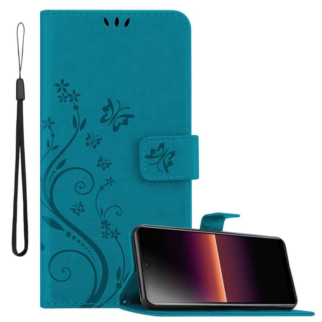 Sony Xperia L4 Suojakuori Lompakkokotelo (Sininen)