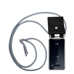 LG V40 Deksel med Halskjede (grå)