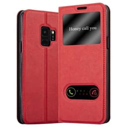 Samsung Galaxy S9 Plånboksfodral Skal (Röd)