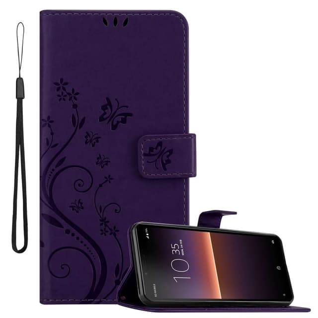 Sony Xperia 10 II Suojakuori Lompakkokotelo (Violetti)