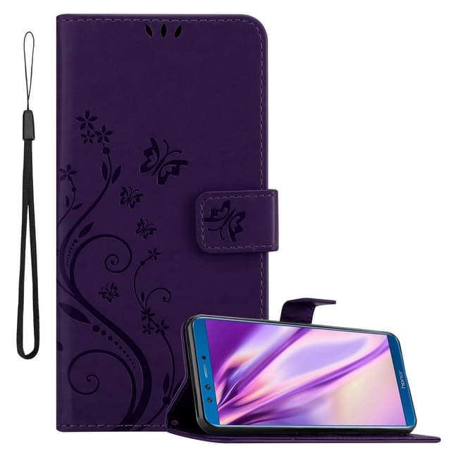 Honor 9 LITE Suojakuori Lompakkokotelo (Violetti)