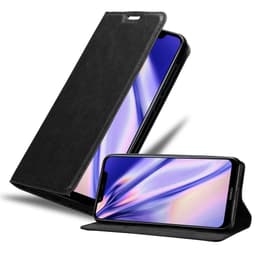 Nokia 7.1 PLUS / X7 Suojakuori Lompakkokotelo (Musta)