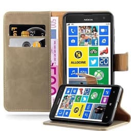 Nokia Lumia 625 Suojakuori Lompakkokotelo (Ruskea)