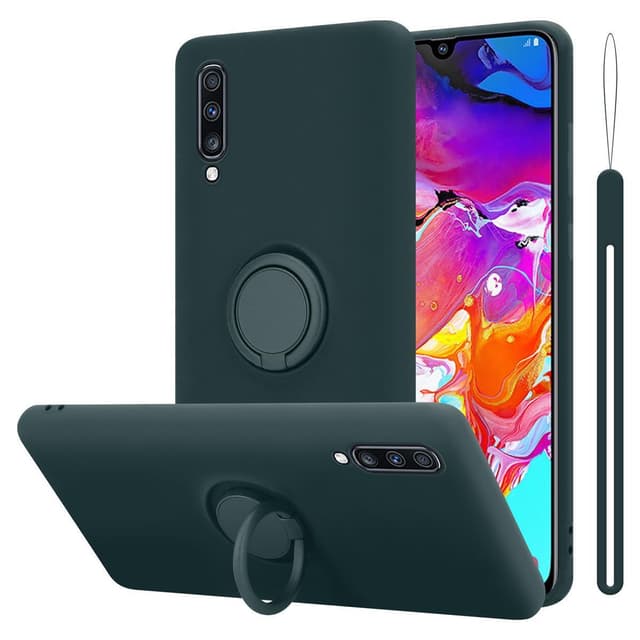 Deksel Samsung Galaxy A70 / A70s Ring Case (grønn)