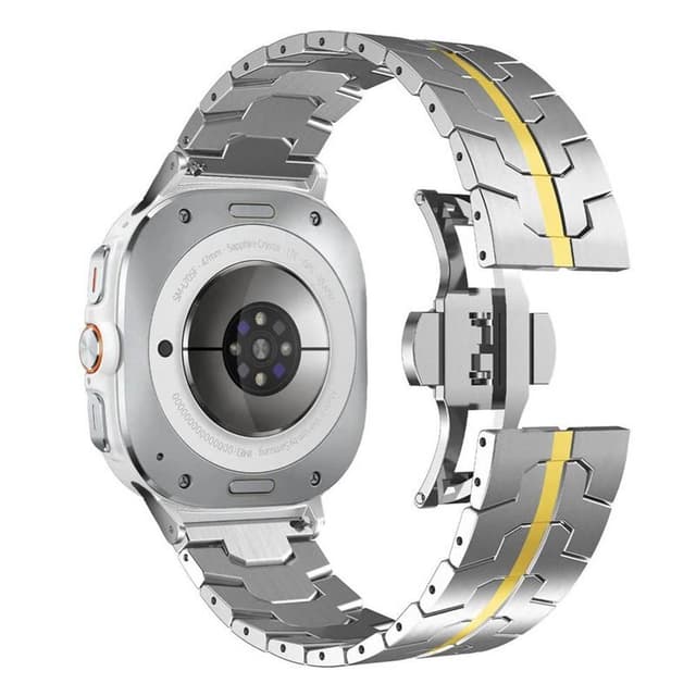 Iron Man rustfritt klokkereim Samsung Galaxy Watch Ultra (47mm) - Søl