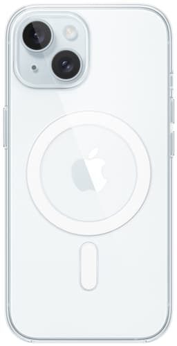iPhone 15 gjennomsiktig deksel med MagSafe