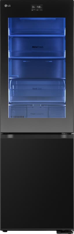 LG InstaView Køl/Frys GBG7190CEV (sort rustfri stål)