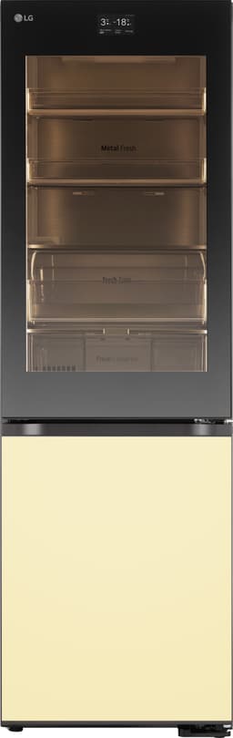 LG InstaView MoodUP Kyl/Frys GBG719MDNN (sort/fargeskiftende LED)