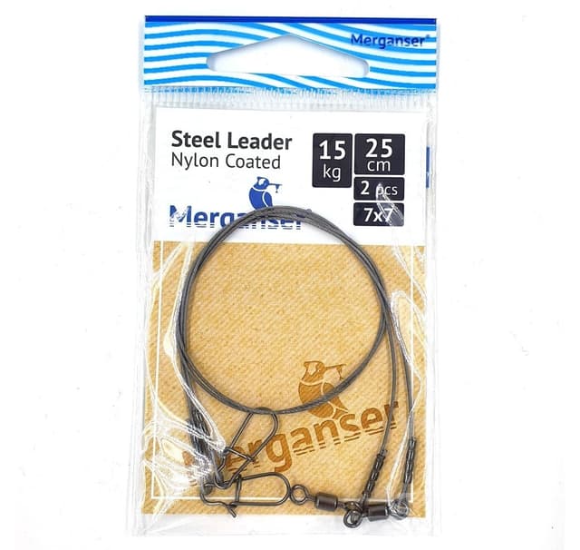 Stålledare, 7x7 spikklädd, 15 kg, 25 cmv 2 st, Merganser