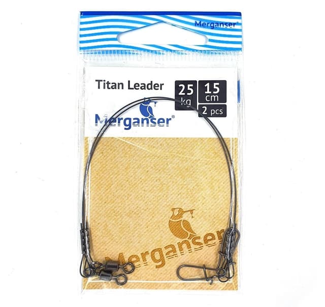 Titanledare, 25 kg, 15 cm, 2 st, Merganser