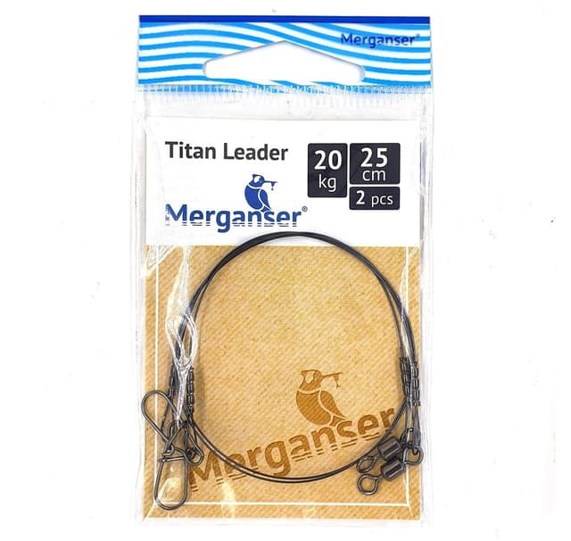 Titanledare, 20 kg, 25 cm, 2 st, Merganser