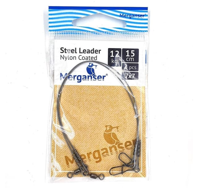 Stålledare, 7x7 spikklädd, 12 kg, 15 cm, 2 st, Merganser