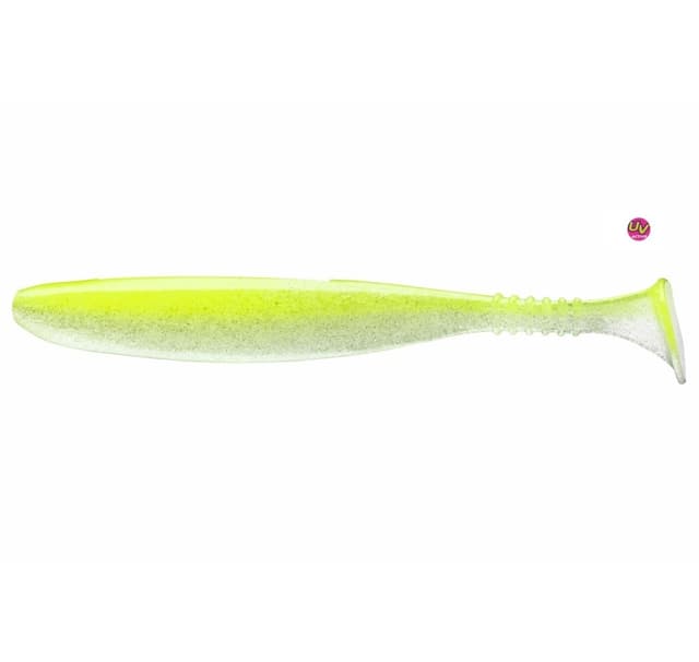 Blødt lokkemiddel Daiwa TN D'FIN 12,5 cm UV lime perle 5 stk.