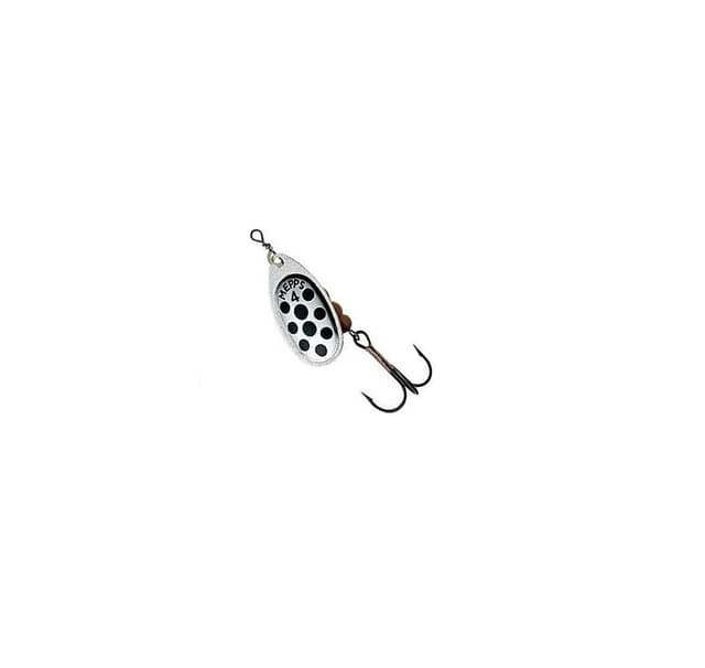 Spinner MEPPS AGLIA DECOREE-4 9,0g silver/svarta prickar