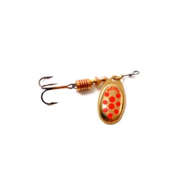 Spinner MEPPS AGLIA DECOREE-2 4,5g guld/röda prickar
