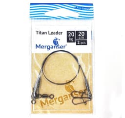 Titanledare, 20 kg, 20 cm, 2 st, Merganser