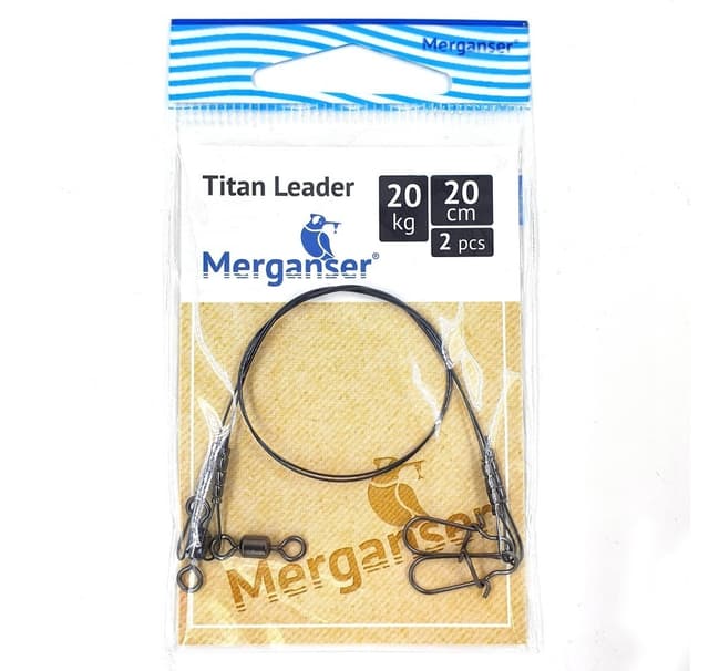 Titanledare, 20 kg, 20 cm, 2 st, Merganser