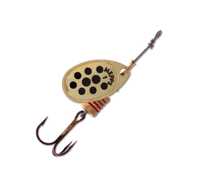 Spinner MEPPS AGLIA DECOREE-2 4,5g guld/svarta prickar
