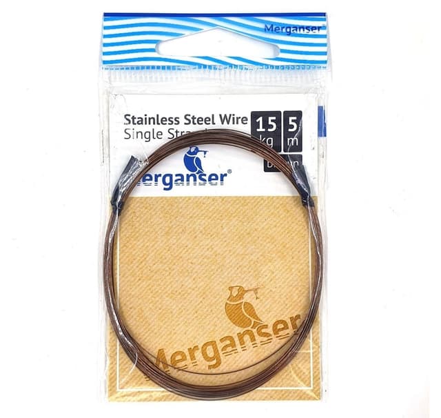 Ledare i rostfritt stål, 15 kg, 5 m, brun, 1 st, Merganser