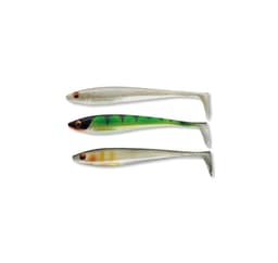 Soft lure Daiwa PX DuckFin Shad UV&Nature Set 9,0cm 7st