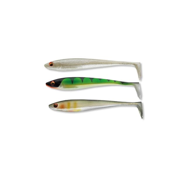 Soft lure Daiwa PX DuckFin Shad UV&Nature Set 9,0cm 7st