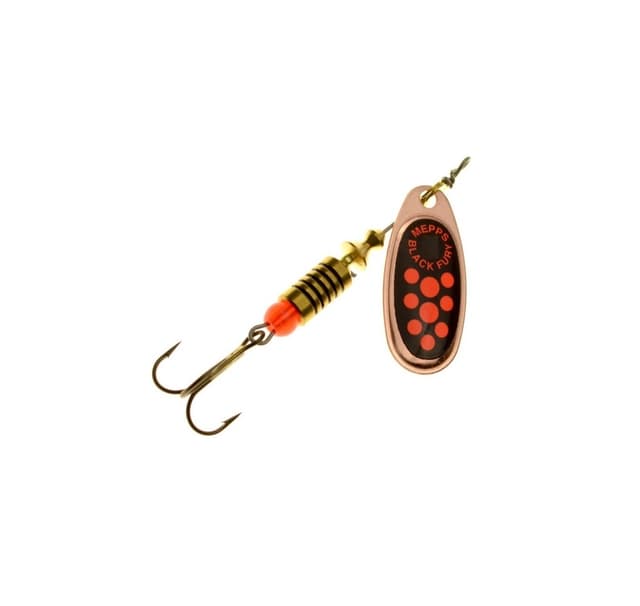 Spinner MEPPS-4 8,0g koppar/orange prickar