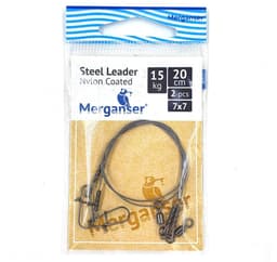 Stålledare, 7x7 spikklädd, 15 kg, 20 cm, 2 st, Merganser