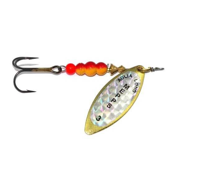 Spinner MEPPS AGLIA LONG RAINBOW-3 11,5g guld